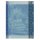 Paño de cocina de Le Jacquard Français; Modelo Jardin Parisien Fontaine; Color principal azul en algodón; Tamaño 60x80 cm rectangular; Motivo Paisajes, Lugares y ciudades en tejido jacquard