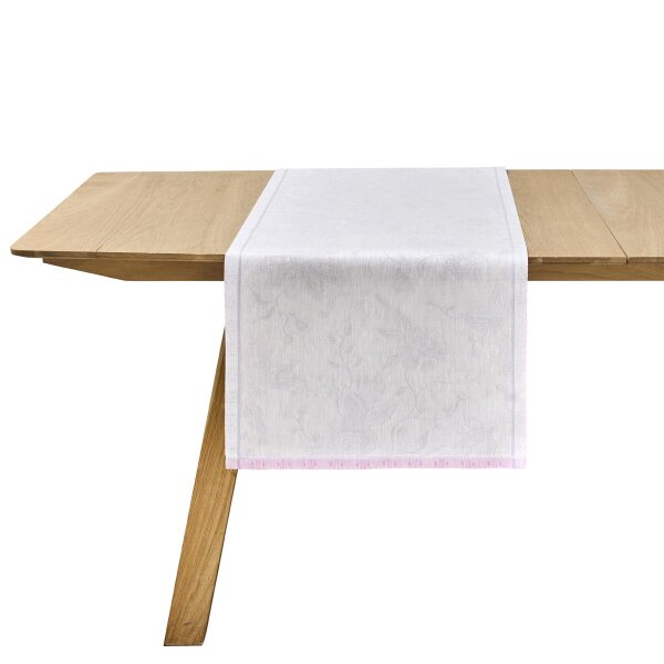 Table runner Été Indien Fresia 50x150 cm linen - Le Jacquard Français