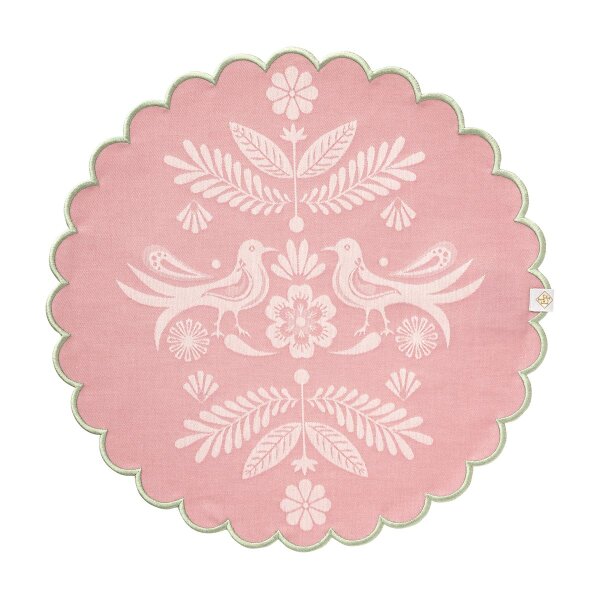Beschichtete Tischsets (2x Set) Alegria Sorbet Ø 38 cm Baumwolle - Le Jacquard Français
