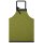 Apron from Le Jacquard Français; Model Cevennes Olive; main colour green in cotton; Size 90x96 cm ; Motif Summer; Pattern jacquard woven