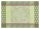 Placemats (2x Set) from Le Jacquard Français; Model Nature Urbaine Gazon; main colour green in cotton; Size 36x50 cm rectangular; Motif Flowers and plants; Pattern jacquard woven
