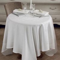 Garnier Thiebaut Table linen collection Comtesse Blanc