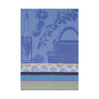 Tea Towel Saveurs De Provence Bleu Lavande - Le Jacquard...