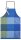 Schürze von Le Jacquard Français; Modell Fleurs De Kyoto Indigo in Grundfarbe blau aus Baumwolle; Größe 90x96 cm ; Motiv grafische Muster; Muster jacquard-gewebt