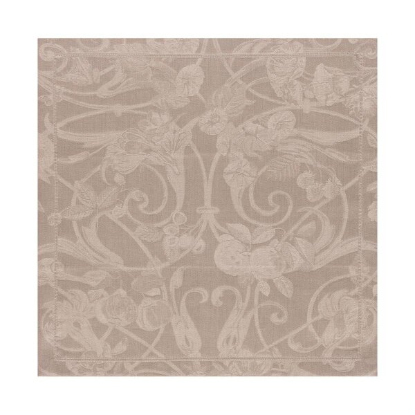 Le Jacquard Français - Tovaglioli (4x Set) - Tivoli - Poivregris - 100% lino en grigio - in tessuto jacquard - GTIN: 3660269167806