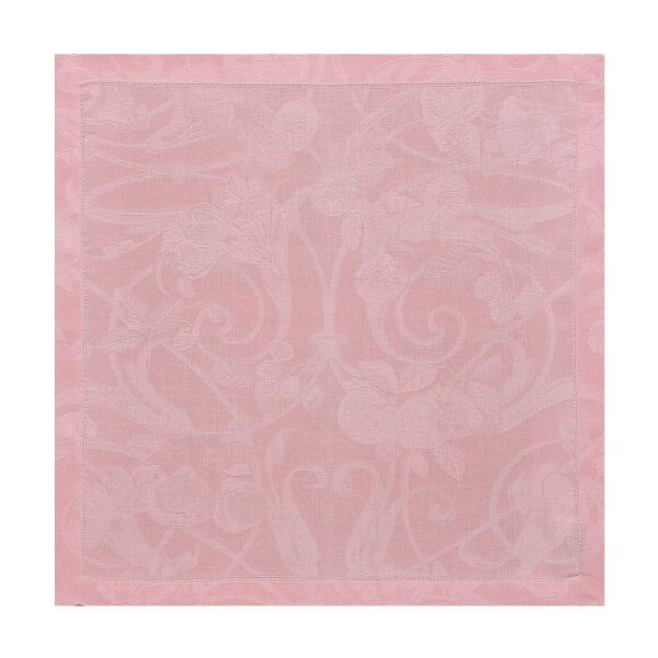 Le Jacquard Français - Tovaglioli (4x Set) - Tivoli - Rose Poudre - 100% lino en rosa - in tessuto jacquard - GTIN: 3660269225070
