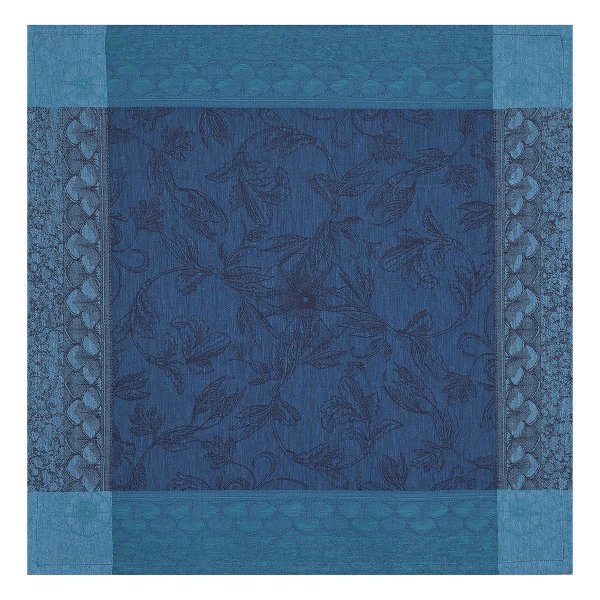 Tovaglioli (4x Set) de Le Jacquard Français; Modelo Symphonie Baroque Crepuscule; Colore principale blu en lino; Taglia 58x58 cm quadrato; Motivo  in tessuto jacquard