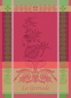 Tea Towel Grenade Rose - Garnier Thiebaut 34664