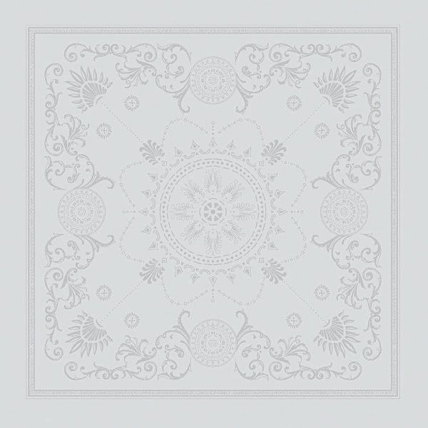 Tovaglioli (4x Set) de Garnier-Thiebaut; Modelo Eloise Diamant; Colore principale bianco en cotone; Taglia 54x54 cm quadrato; Motivo disegni grafici, Occasioni festive in tessuto jacquard