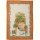 Tea towel from Tessitura Toscana Telerie; Model Balcon Potager Arancio; main colour multicolored in linen; Size 50x70 cm rectangular; Motif Flowers and plants, Summer; Pattern printed