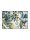 Fußmatte von Garnier Thiebaut; Modell Giardino Ecru in Grundfarbe bunt aus Polyamid; Größe 50x75 cm rechteckig; Motiv Blumen und Pflanzen, Sommer; Muster bedruckt
