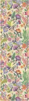 Table runner from Ekelund; Model Colourful ; main colour multicolored in cotton; Size 35x80 cm rectangular; Motif Flowers and plants, Summer; Pattern Pixel-wowen (6 colours)