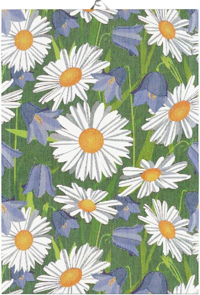 Towel from Ekelund; Model Delight ; main colour multicolored in cotton; Size 35x50 cm rectangular; Motif Flowers and plants, Summer; Pattern Pixel-wowen (6 colours)