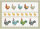 Tischsets (2x Set) von Ekelund; Modell Hönsfamilj  in Grundfarbe bunt aus Baumwolle; Größe 35x48 cm rechteckig; Motiv Ostern, Tiere; Muster Pixel gewebt (6-farbig)