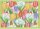 Sets de table (2xSet) de Ekelund; Model Vårtulpaner ; Couleur principale multicolore en coton; Taille 35x48 cm rectangulaire; Motif Fleurs et plantes, Printemps Pixel tissé (6 couleurs)