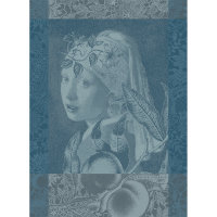 Tea Towel Femme a La Perle Bleu - Garnier Thiebaut 44259