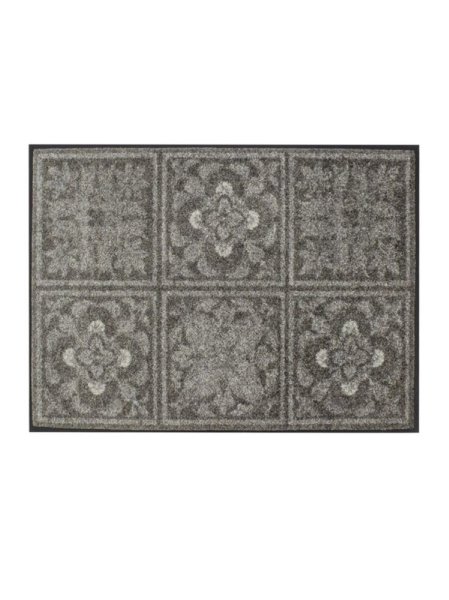 Alfombrilla de Garnier-Thiebaut; Modelo Harmonie Beige; Color principal beige en Poliamida; Tamaño 50x75 cm rectangular; Motivo diseños gráficos estampado