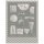 Geschirrtuch von Le Jacquard Français; Modell Fromages Cendre in Grundfarbe grau aus Baumwolle; Größe 60x80 cm rechteckig; Motiv Essen und Trinken; Muster jacquard-gewebt