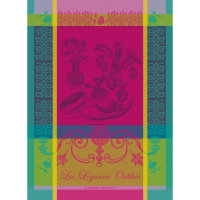 Tea Towel Legumes oublie Fuchsia - Garnier Thiebaut 44247
