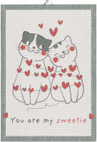 Küchenhandtuch Love Of Cats 35x50 cm 100% Baumwolle...