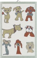 Towel from Ekelund; Model Dogs ; main colour brown in...