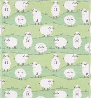 Babydecke Sheep 70x75 cm 100% Baumwolle  - Ekelund