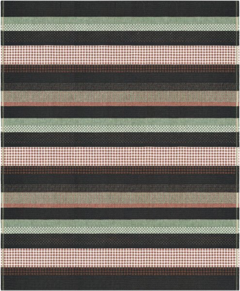 Plaid von Ekelund; Modell Hugo  in Grundfarbe bunt aus Baumwolle; Größe 140x170 cm rechteckig; Motiv Herbst; Muster Pixel gewebt (6-farbig)