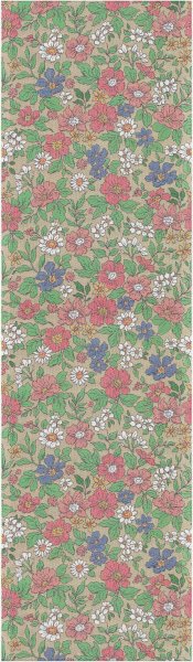 Camino de mesa de Ekelund; Modelo Blomsteräng ; Color principal rosa en algodón; Tamaño 35x120 cm rectangular; Motivo Plantas y flores, Verano tejido en pixel (6 colores)