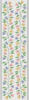 Chemin de table de Ekelund; Model Stjärnflocka ; Couleur principale multicolore en coton; Taille 35x120 cm rectangulaire; Motif Fleurs et plantes, Printemps Pixel tissé (6 couleurs)