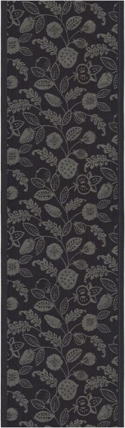 Table runner from Ekelund; Model Höstslinga ; main colour white in Cotton-linen mix; Size 35x120 cm rectangular; Motif Flowers and plants, Autumn; Pattern woven