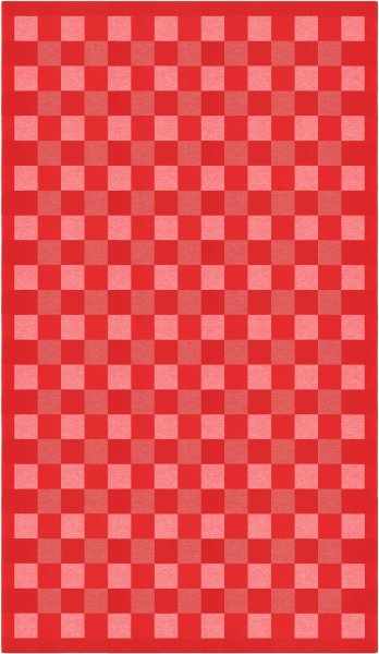 Tischdecke von Ekelund; Modell Schack 330 in Grundfarbe rot aus Baumwolle-Leinen-Mix; Größe 150x300 cm rechteckig; Motiv Weihnachten; Muster gewebt