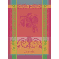 Tea towel from Garnier-Thiebaut; Model Les Peches Rose;...