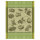 Tea towel from Le Jacquard Français; Model Tomates Etc Vert; main colour green in cotton; Size 60x80 cm rectangular; Motif Fruit and vegetable, Summer; Pattern jacquard woven