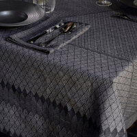 Nappe Club Meandres 150x260 cm Mélange coton-lin -...