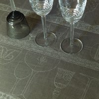 Seca-vasos Cristal Poivregris 60x80 cm lino - Le Jacquard...