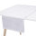 Table runner from Le Jacquard Français; Model Tivoli Blanc; main colour white in linen; Size 50x270 cm rectangular; Motif festive occasions; Pattern jacquard woven