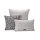 Housse de coussin Voyage Iconique Zinc 40x40 cm coton - Le Jacquard Français