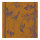 Napkins (4x Set) from Le Jacquard Français; Model Voliere Nocturne; main colour orange in linen; Size 58x58 cm Square; Motif Animals; Pattern jacquard woven