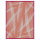 Tea towel from Le Jacquard Français; Model Octobre Rose Corail; main colour orange in cotton; Size 60x80 cm rectangular; Motif graphic patterns; Pattern jacquard woven