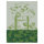 Tea towel from Le Jacquard Français; Model Veloutés DOrties Nature; main colour green in mixed fabric; Size 60x80 cm rectangular; Motif Food and drink; Pattern jacquard woven