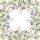 Nappe Iris DHiver Blanc 115x115 cm lin - Garnier-Thiebaut