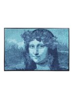 Tapis décor Mona Lisa Bleu 50x75 cm Polyamide -...