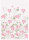Küchenhandtuch von Ekelund; Modell Åkervinda 050 in Grundfarbe rosa aus Baumwolle; Größe 35x50 cm rechteckig; Motiv Blumen und Pflanzen, Frühling; Muster gewebt