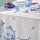 Nappe Voliere Bleu 115x115 cm lin - Garnier-Thiebaut