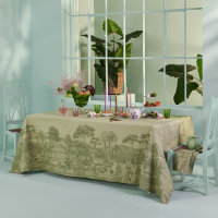 de Garnier-Thiebaut; Modelo Jardin Spirituel Olive; Colore principale verde en ; Taglia  ; Motivo Paesaggi in tessuto jacquard