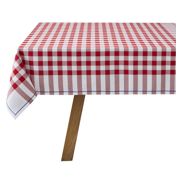 Le Jacquard Français - Tovaglia - Bistrot Francais - Rouge - 100% cotone en rosso - tessuto - GTIN: 3660269292362