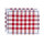 Individuales (2x Set) de Le Jacquard Français; Modelo Bistrot Francais Rouge; Color principal rojo en algodón; Tamaño 36x48 cm rectangular; Motivo diseños gráficos tejido