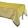 Tablecloth from Le Jacquard Français; Model Jardin DOrient Cedrat; main colour yellow in linen; Size 220x220 cm Square; Motif Summer; Pattern jacquard woven