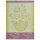 Tea towel from Le Jacquard Français; Model Salade DÉté Avocat; main colour green in cotton; Size 60x80 cm rectangular; Motif Fruit and vegetable; Pattern jacquard woven