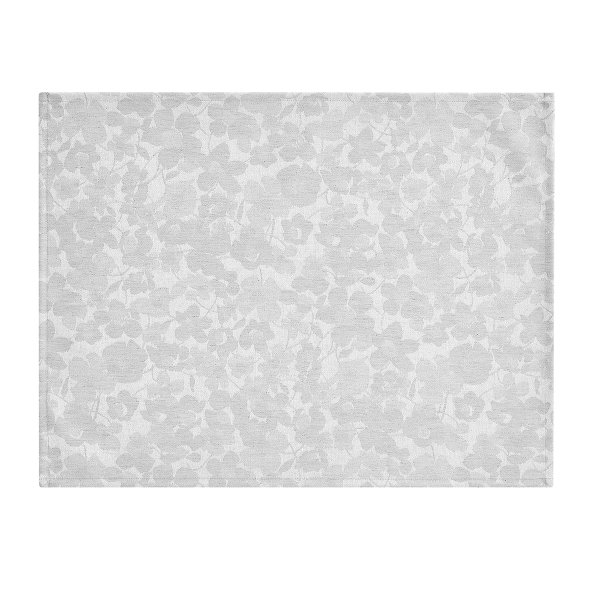 Tovagliette rivestite (2x Set) de Le Jacquard Français; Modelo A La Carte Mille-Fleurs Gris; Colore principale grigio en Tessuto misto; Taglia 36x48 cm rettangolare; Motivo disegni grafici in tessuto jacquard